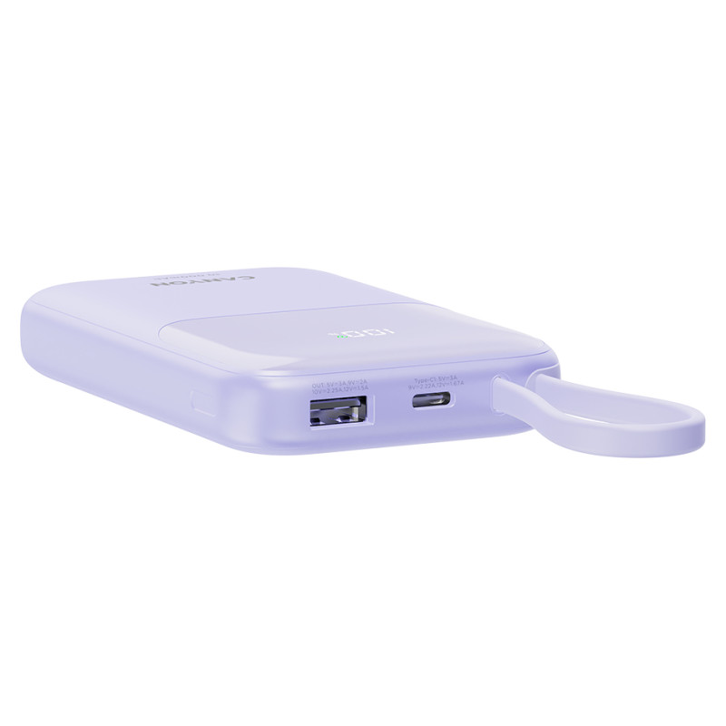 Canyon power bank OnPower 101 built-in cable 10000 mAh PD22.5W Purple