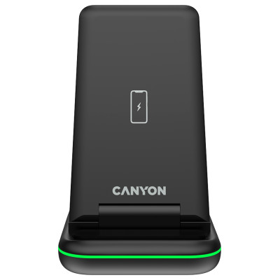 Canyon wireless charger WS-304 15W 3in1 Black