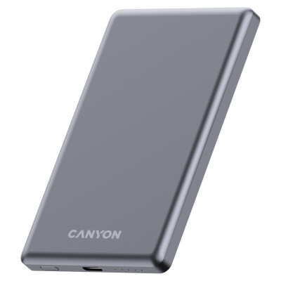 Canyon power bank OnPower 505 slim Magnetic 5000 mAh PD20W Dark Grey