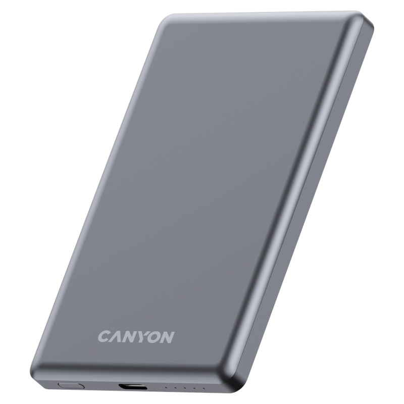 Canyon power bank OnPower 505 slim Magnetic 5000 mAh PD20W Dark Grey
