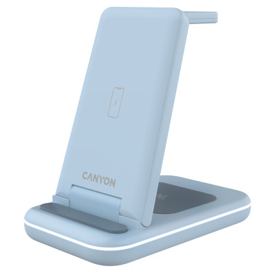Canyon wireless charger WS-304 15W 3in1 Blue
