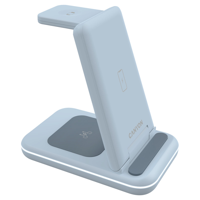 Canyon wireless charger WS-304 15W 3in1 Blue