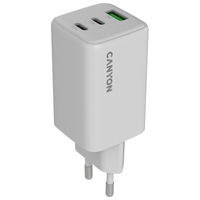 Canyon charger CU65ACC GaN 65W 2xPD 1xQC EU White