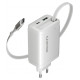 Canyon charger OnCharge 65RC Build-In Cable USB-C 65W 1xPD 1xQC EU White