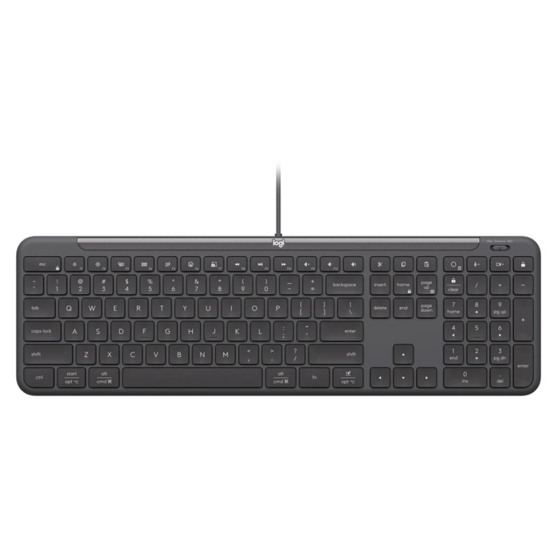 Logitech WIRED KB K620 FOR BUSINESS  - GRAPHITE - PAN - USB  - NORDIC-613 - USB-C K620B