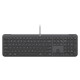 Logitech WIRED KB K620 FOR BUSINESS  - GRAPHITE - PAN - USB  - NORDIC-613 - USB-C K620B