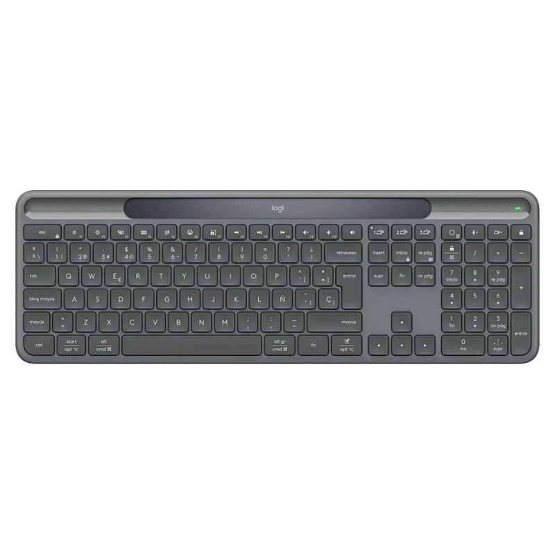 Logitech Slim Solar+ - GRAPHITE - US INT'L - 2.4GHZ/BT -  INTNL-973 - UNIV B2C