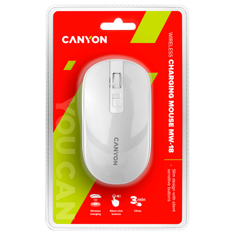 Canyon mouse MW-18 Wireless Charge Pearl White