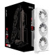 XFX Swift AMD Radeon RX 9060 XT OC White Triple Fan Gaming Edition 16GB GDDR6 128-bit HDMI 2x DP