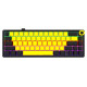 Lorgar KBP70MW, Wireless 65% Mechanical Gaming Keyboard Pro, Black/yellow, EN layout