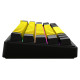 Lorgar KBP70MW, Wireless 65% Mechanical Gaming Keyboard Pro, Black/yellow, EN layout