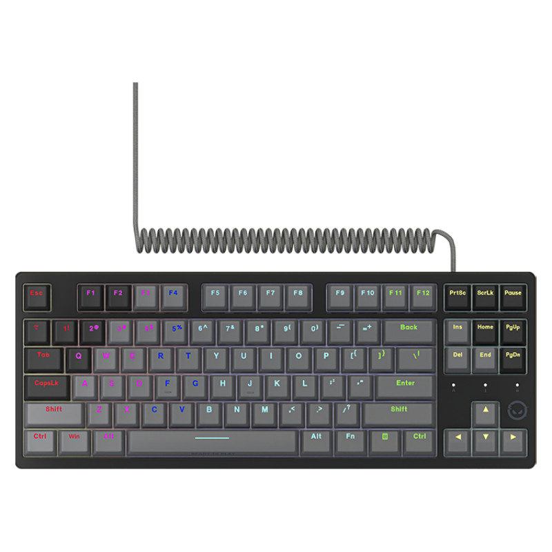 Lorgar Azar 514TKL, Wired RGB mechanical gaming keyboard, black, EN layout