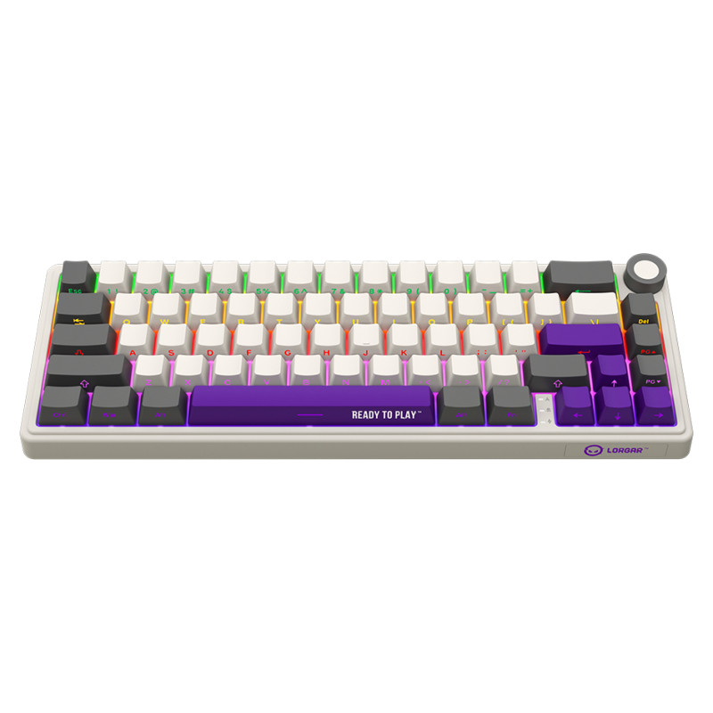 Lorgar KBP70MW, Wireless 65% Mechanical Gaming Keyboard Pro, Beige, EN layout