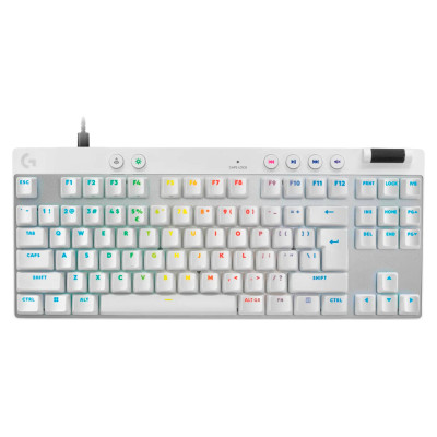Logitech G PRO X TKL RAPID Gaming Keyboard - WHITE - US INT'L - USB - EMEA28i-935 - LINEAR