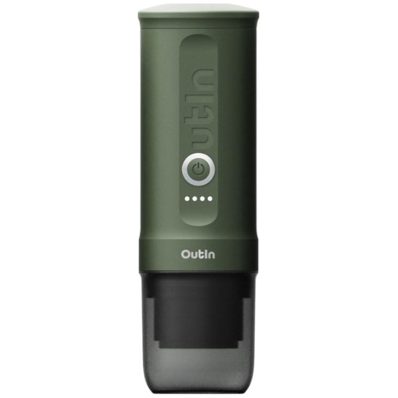 Outin Nano Espresso Machine, model OTEM-01, color Forest Green
