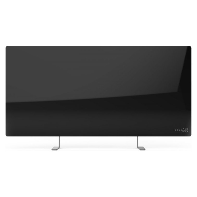 Aeno Premium Eco Smart Heater, 700W, Tempered glass, Infrared+convection heating type, Plug type: Europe (E/F type), BLACK