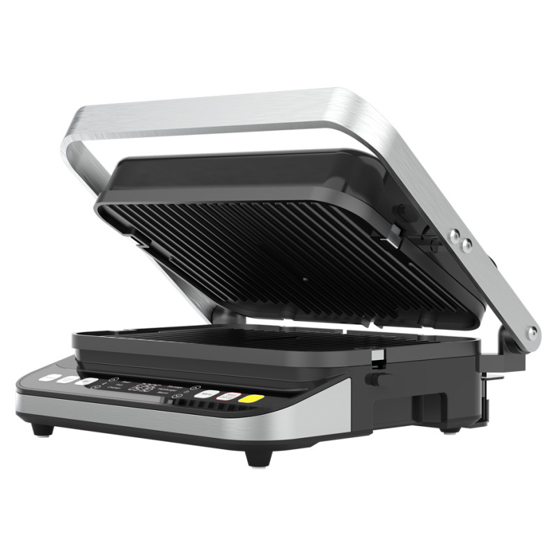 Aeno ''Electric Grill EG5: 2000W, 2 heating modes - Lower Grill, Both Grills, 6 preset programs, Defrost, Max opening angle -180&deg;, Temperature regulation, Timer, Removable double-sided plates, Plate size 320*220mm''