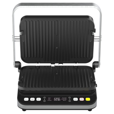 Aeno ''Electric Grill EG5: 2000W, 2 heating modes - Lower Grill, Both Grills, 6 preset programs, Defrost, Max opening angle -180&deg;, Temperature regulation, Timer, Removable double-sided plates, Plate size 320*220mm''