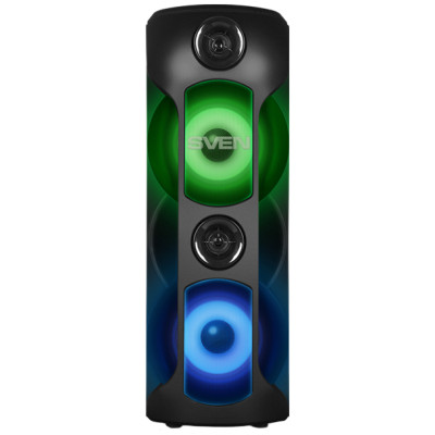 Sven Speaker SVEN PS-720, black (80W, TWS, Bluetooth, FM, USB, microSD, LED-display, 4400mA*h)