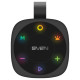 Sven 2.0 portable speaker SVEN PS-155, black, power output 2x5 W (RMS), TWS, Bluetooth, FM, USB, lithium battery