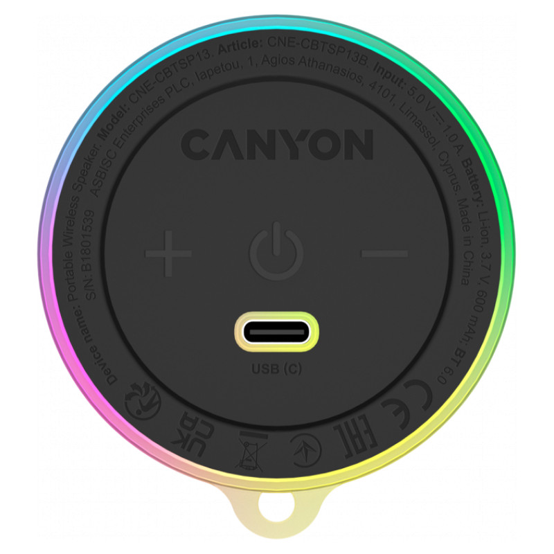 Canyon Magnetic BT speaker OnMove 13 5W Black