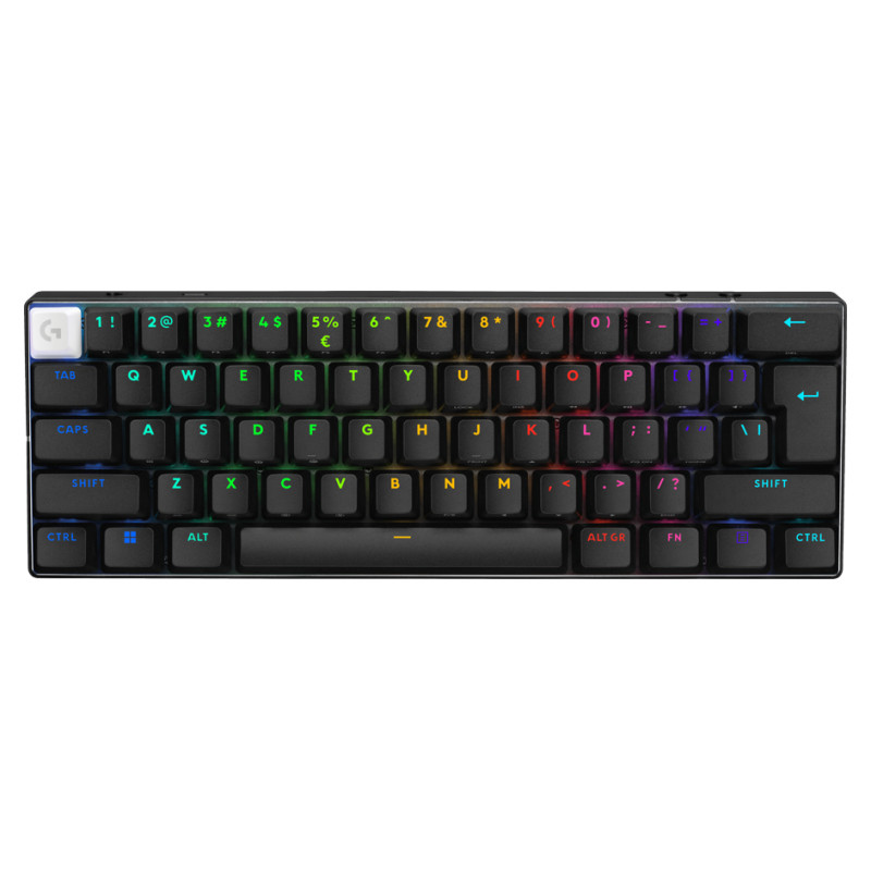 Logitech PRO X 60 LIGHTSPEED Wireless Gaming Keyboard (Tactile) - BLACK - PAN - 2.4GHZ/BT - EMEA28i-935 - TACTILE SWITCH