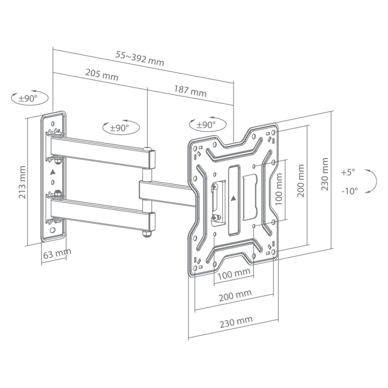 Sbox LCD-423 (23-43"/30kg/200x200)
