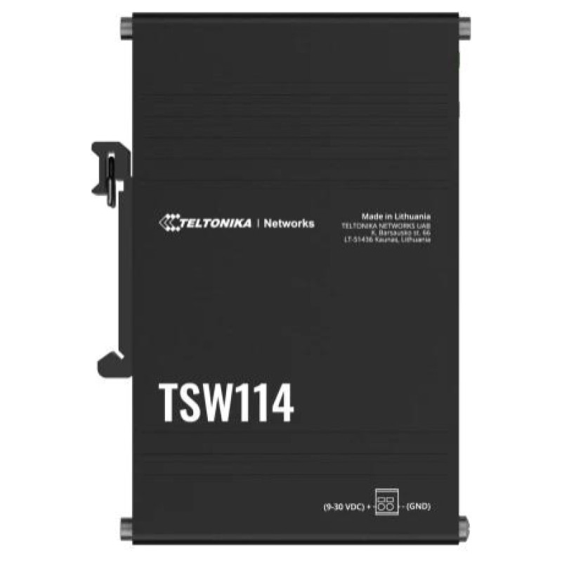 Teltonika Switch|TELTONIKA|Switch type Unmanaged|5xRJ-45 ports|RJ-45 Ports Type Gigabit Ethernet (10/100/1000)|TSW114000000