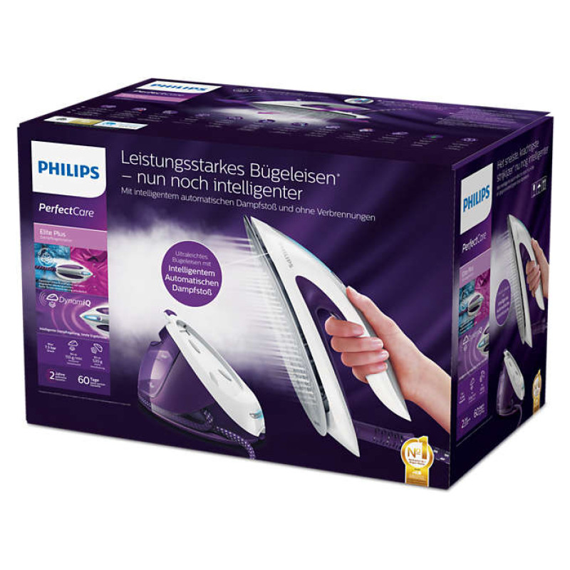 Philips OptimalTEMP gludinā&scaron;anas sistēma, 2700W (lillā) - GC9660/30