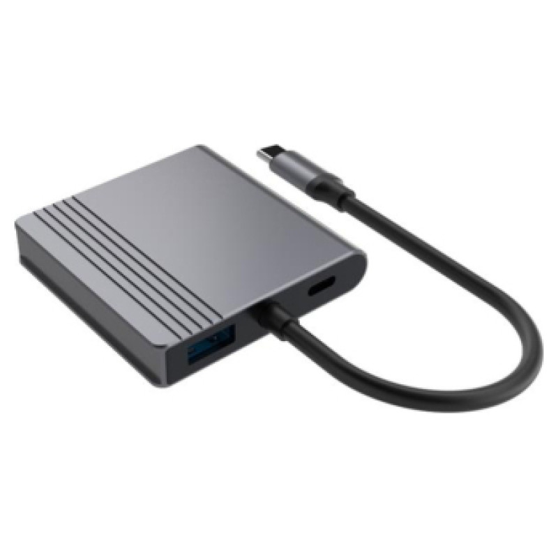 Gembird Dokstacija Gembird USB-C 3-in-1multi port (USB port + HDMI + PD) 85W USB Type-C