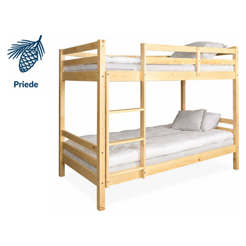 Emis Divstāvu koka gulta "Christiana 2in1" 90x200