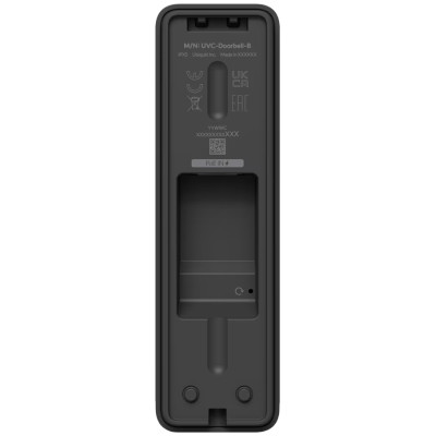Ubiquiti Doorbell Lite - Compact PoE video doorbell with two-way audio and versatile mounting options, black.