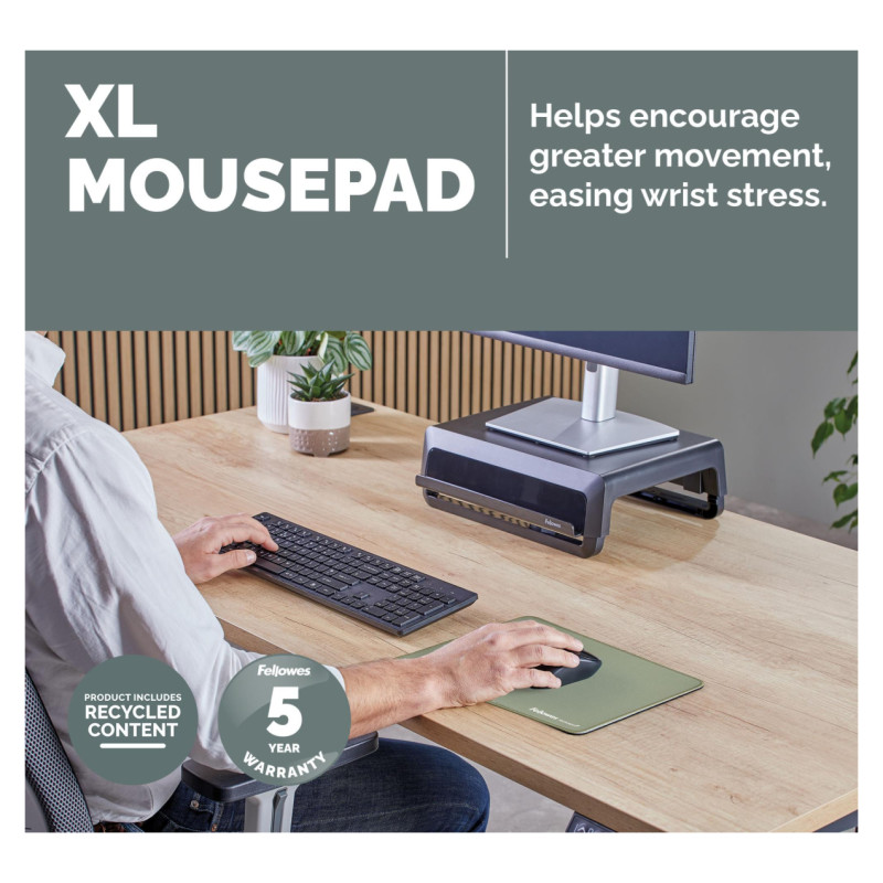 Fellowes MOUSE PAD BREYTA XL/SAGE 100139318 FELLOWES