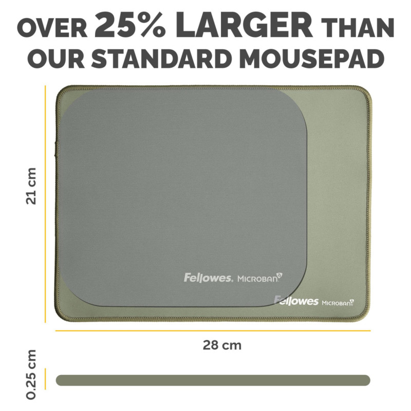 Fellowes MOUSE PAD BREYTA XL/SAGE 100139318 FELLOWES
