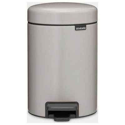 Brabantia atkritumu tvertne ar pedāli NewIcon, 3 l, Soft Grey - 252181