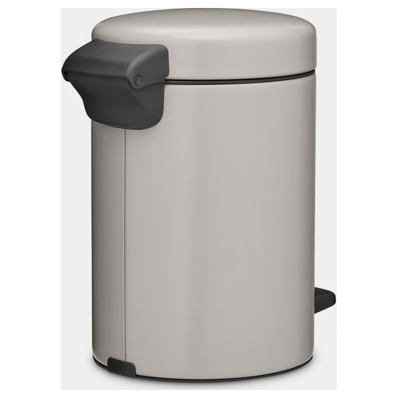 Brabantia atkritumu tvertne ar pedāli NewIcon, 3 l, Soft Grey - 252181