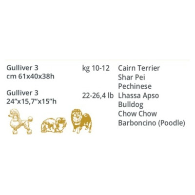 Record Transporta būris GULLIVER 3 61x40x38 cm ar metāla durvīm