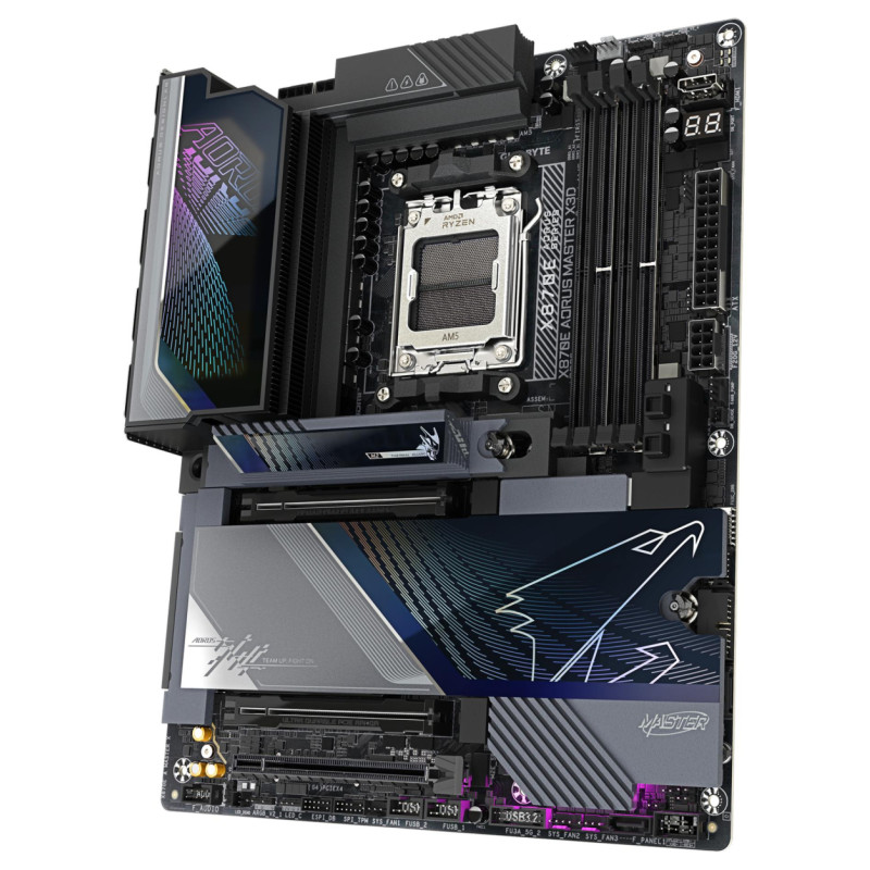 Gigabyte Mainboard|GIGABYTE|AMD X870E|Socket AM5|ATX|RAM DDR5-SDRAM|4xSlots|Wi-Fi Yes|Bluetooth Yes|5xNumber of M.2 (M) slots|GIGABYTE X870E AORUS MASTER X3D|X870EAMASTERX