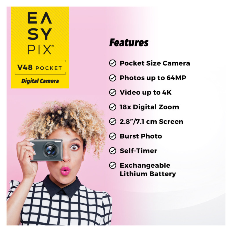 Easypix V48 Pocket Anthrazite