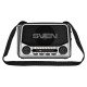 Sven Speaker SVEN SRP-150, gray (3W, Bluetooth, FM/AM/SW, USB, microSD, flashlight, battery)