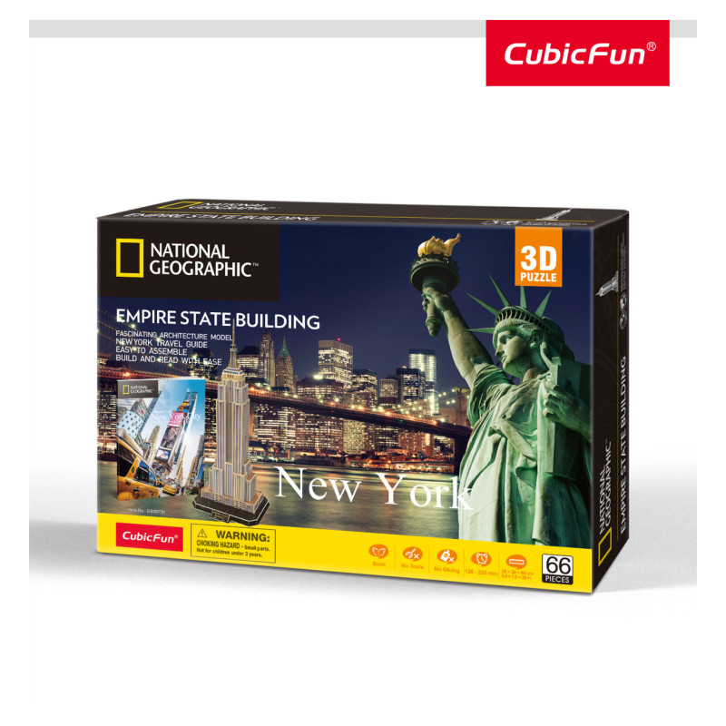 Cubic Fun CUBICFUN NATIONAL GEOGRAPHIC 3D puzle Empire State Building