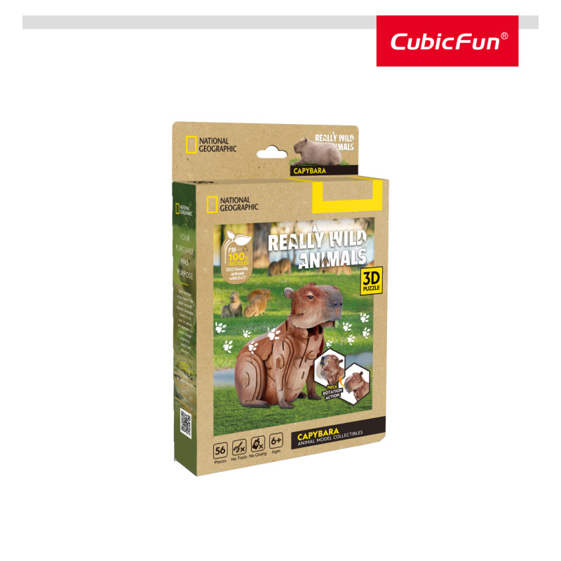 Cubic Fun CUBICFUN NATIONAL GEOGRAPHIC 3D puzle Kapibara