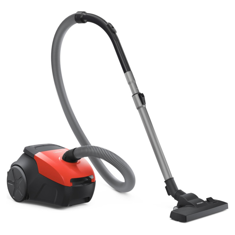 Philips Vacuum Cleaner|PHILIPS|Input power 800 W|Dust capacity 3 L|Cylinder vacuum|Cleaning type Dry|Dust container Dust bag|Colour Black/Red|XD1111/10