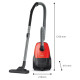 Philips Vacuum Cleaner|PHILIPS|Input power 800 W|Dust capacity 3 L|Cylinder vacuum|Cleaning type Dry|Dust container Dust bag|Colour Black/Red|XD1111/10