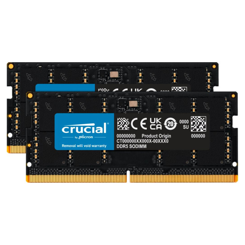 Crucial NB MEMORY 96GB DDR5-5600 SO/KIT2 CT2K48G56C46S5 CRUCIAL