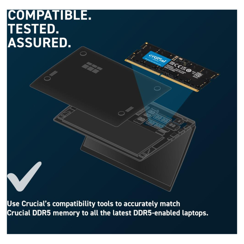 Crucial NB MEMORY 96GB DDR5-5600 SO/KIT2 CT2K48G56C46S5 CRUCIAL