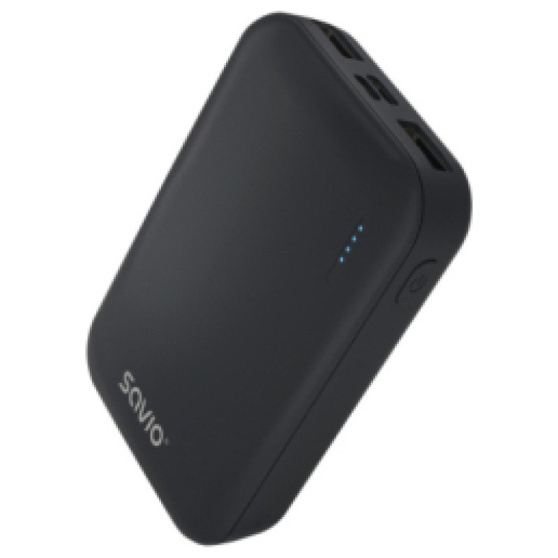 Savio Enerģijas krātuve SAVIO Power Bank 10000mAh 10W PD Black