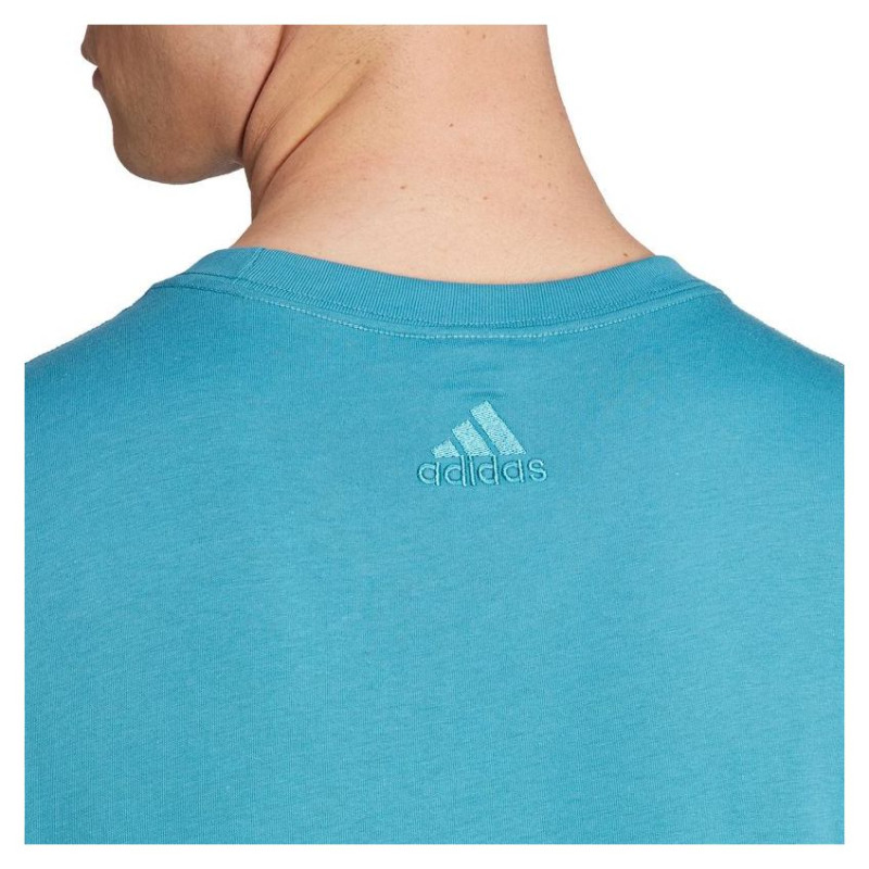 Adidas Essentials Single Jersey Linear Embroidered Logo Tee M IJ8655 (S)