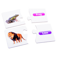 Jokomisiada Puzle-dzīvnieki angļu valodā ZA3863