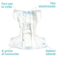 Record Autiņi suņiem AssorbiPiu M 12gb.